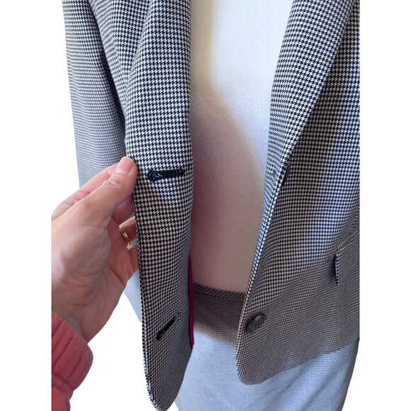 Calvin Klein houndstooth stretch skirt & jacket suit set Size 4 - Picture 5 of 9